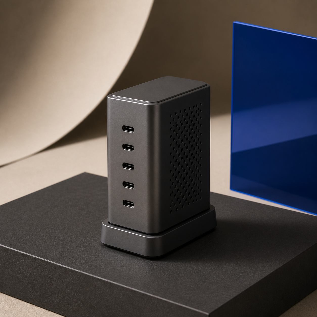 هاب شارژ رومیزی USB-C پنج‌درگاه P5